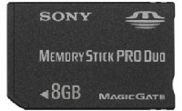 Sony Memory Stick Pro Duo 8GB (MSX-M8GSX) Sony Memory Stick Pro Duo 8GB (MSX-M8GSX)